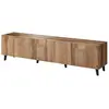 Image de Meuble tv 4 portes effet bois 200 cm marron