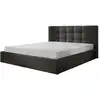 Image de Lit coffre 180x200 en tissu gris anthracite