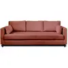 Image de Canapé droit convertible 3 places en velours rose