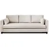 Image de Canapé droit convertible 3 places en velours beige
