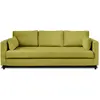 Image de Canapé droit convertible 3 places en velours vert olive