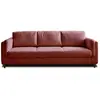 Image de Canapé droit convertible 3 places en velours rose