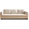 Image de Canapé 3 places convertible en velours beige