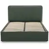 Image de Lit coffre 140x190 en tissu vert