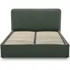 Image de Lit coffre 160x200 en tissu vert