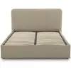 Image de Lit coffre 160x200 en tissu beige