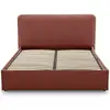 Image de Lit coffre 160x200 en tissu terracotta