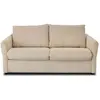 Image de Canapé convertible express 2 places velours côtelé matelas 11 cm beige
