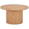 Image de Table basse ronde effet bois 80 cm bois