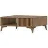 Image de Table basse effet bois 1 tiroir et 1 niche bois