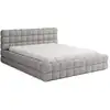 Image de Lit coffre king size 180x200 sommier inclus gris