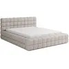 Image de Lit coffre king size 180x200 sommier inclus beige