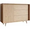 Image de Buffet effet bois 3 tiroirs et 1 porte bois
