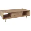 Image de Table basse effet bois 2 niches bois