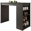 Image de Table de bar avec rangements noir de 2 à 4 personnes noir