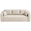 Image de Canapé 3 places convertible avec coffre en tissu beige
