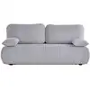 Image de Canapé 3 places convertible avec coffre en tissu texturé gris