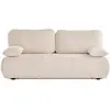 Image de Canapé 3 places convertible avec coffre en tissu texturé beige