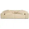 Image de Canapé droit 3 places en beige
