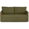 Image de Canapé convertible 3 places en velours côtelé matelas 12 cm vert