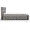 Image de Lit coffre 180x200 cm sommier inclus gris
