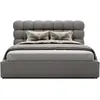 Image de Lit coffre 160x200 cm sommier inclus gris