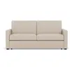 Image de Canapé convertible express 3 places en tissu matelas 14 cm beige