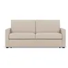 Image de Canapé convertible express 3 places en tissu matelas 18 cm beige