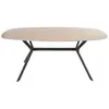 Image de Table à manger industriel 180 cm beige / noir