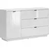 Image de Buffet 3 tiroirs 1 porte stratifiés blanc