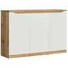 Image de Buffet 3 portes panneaux agglomérés stratifiés blanc