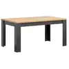 Image de Table à manger extensible 6 à 8 places stratifiés gris et beige