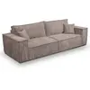 Image de Canapé convertible 4 places stratifiés taupe