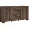 Image de Buffet 2 portes 3 tiroirs stratifiés beige