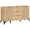 Image de Buffet 2 portes 3 tiroirs 1 stratifiés beige