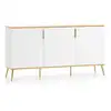 Image de Buffet 3 portes stratifiés blanc