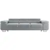 Image de Canapé convertible 3 places tissu gris