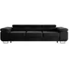 Image de Canapé convertible 3 places tissu noir