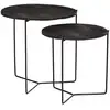 Image de Set de 2 tables basses en bois noir