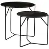 Image de Set de 2 tables basses marbre noir