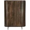 Image de Buffet haut 115 cm en bois massif brun