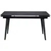 Image de Table repas céramique noir 140cm avec allonges