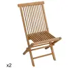 Image de Lot de 2 chaises de jardin en teck