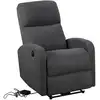Image de Fauteuil électrique inclinable en tissu anthracite