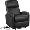Image de Fauteuil électrique inclinable en simili noir