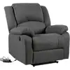 Image de Fauteuil électrique inclinable en tissu anthracite