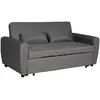 Image de Canapé convertible 3 places en tissu gris