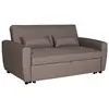Image de Canapé convertible 2 places en tissu taupe