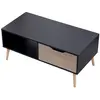 Image de Table basse style scandinave noire avec tiroir