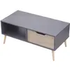 Image de Table basse style scandinave grise avec tiroir